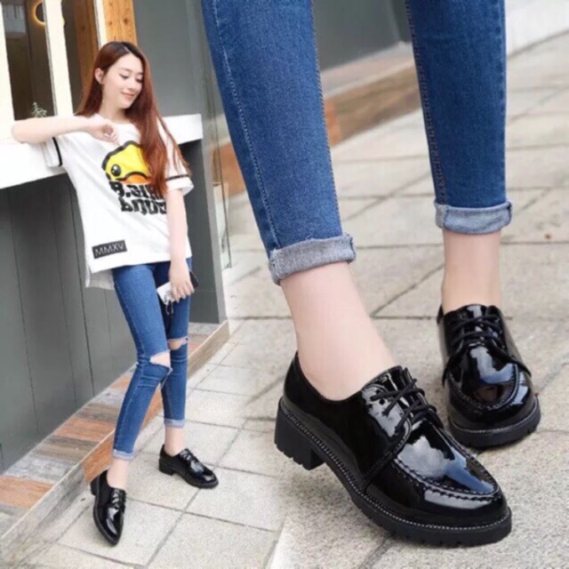 Giày oxford mũi nhọn V06