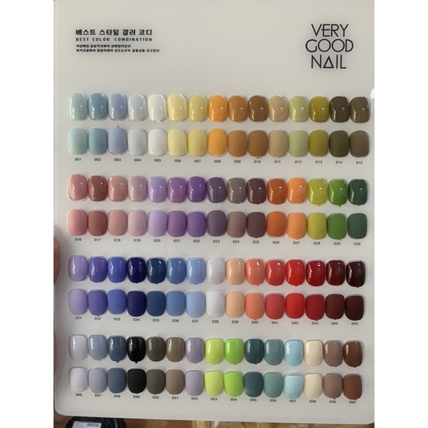 Set Sơn gel 60 màu Very Good Nail tặng kèm bảng màu + 1 cặp base top - Phụ kiện đồ nail