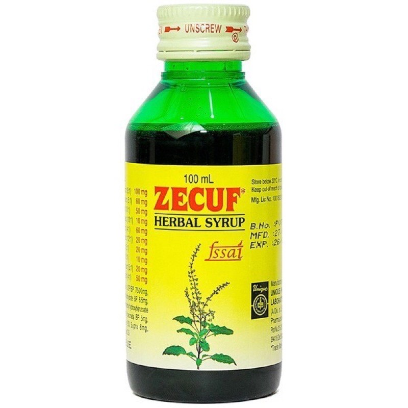 Siro Zecuf 100ml - Siro Ho Thảo Dược Zecuf  herbal -