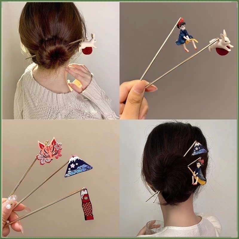 Kẹp Tóc Nữ Đính Quả Cầu Lông Dễ Thương