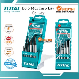 Bộ mũi taro lấy ốc gãy 5 chi tiết total tacse0056 bộ 5 mũi ven răng độ cứng 48~52hrc, nâng cấp từ tacse0051