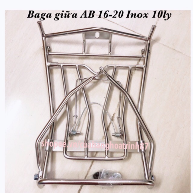 Baga Giữa Xe AirBlade 2016- 2021 Inox 10ly