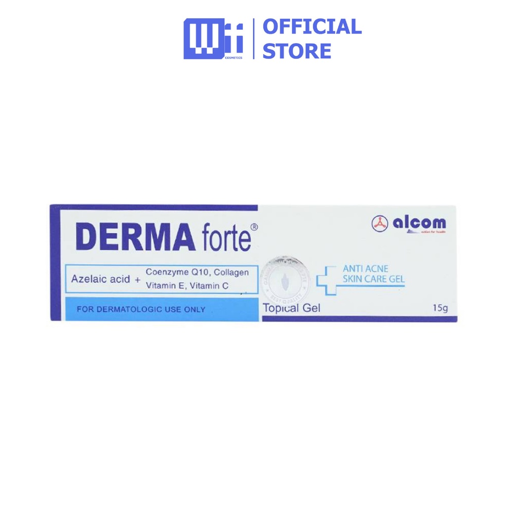 Derma Forte - Kem hỗ trợ giảm mụn, giảm thâm, mờ sẹo, dưỡng trắng da Derma Forte 15G