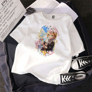 Áo thun Cotton Unisex - Nhân vật Sakura Kinomoto - Chibi - Sakura Kinomoto thẻ bài close