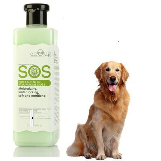 Sữa tắm cho chó mèo - SOS dưỡng lông, kháng khuẩn, diệt khuẩn - Màu xanh lá