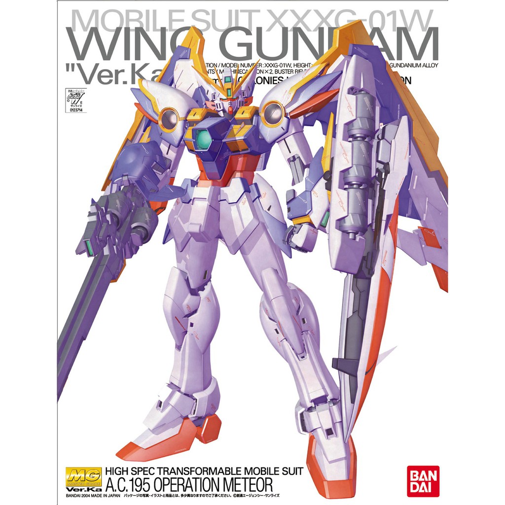 Mô Hình Lắp Ráp MG 1/100 Wing Gundam Ver.Ka