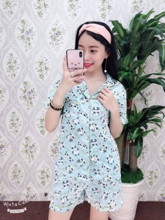 Bộ ngủ pyjama lụa