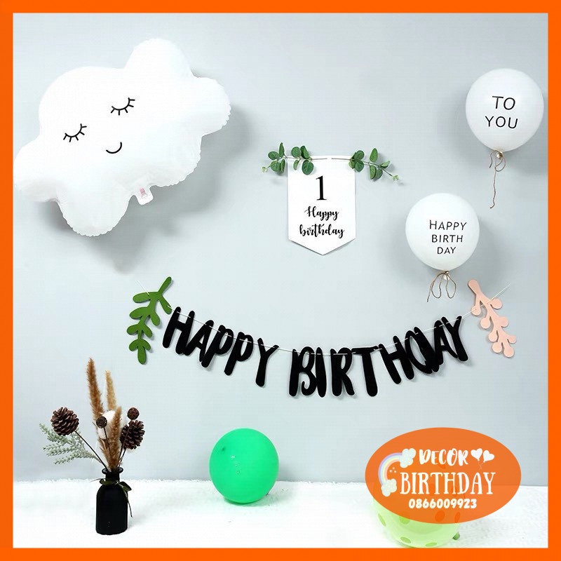 Bóng Bay in chữ Happy Birthday To You SIÊU XINH Trang Trí Sinh Nhật Cho Bé, Sinh Nhật Người Yêu, Bạn Trai, Bạn Gái