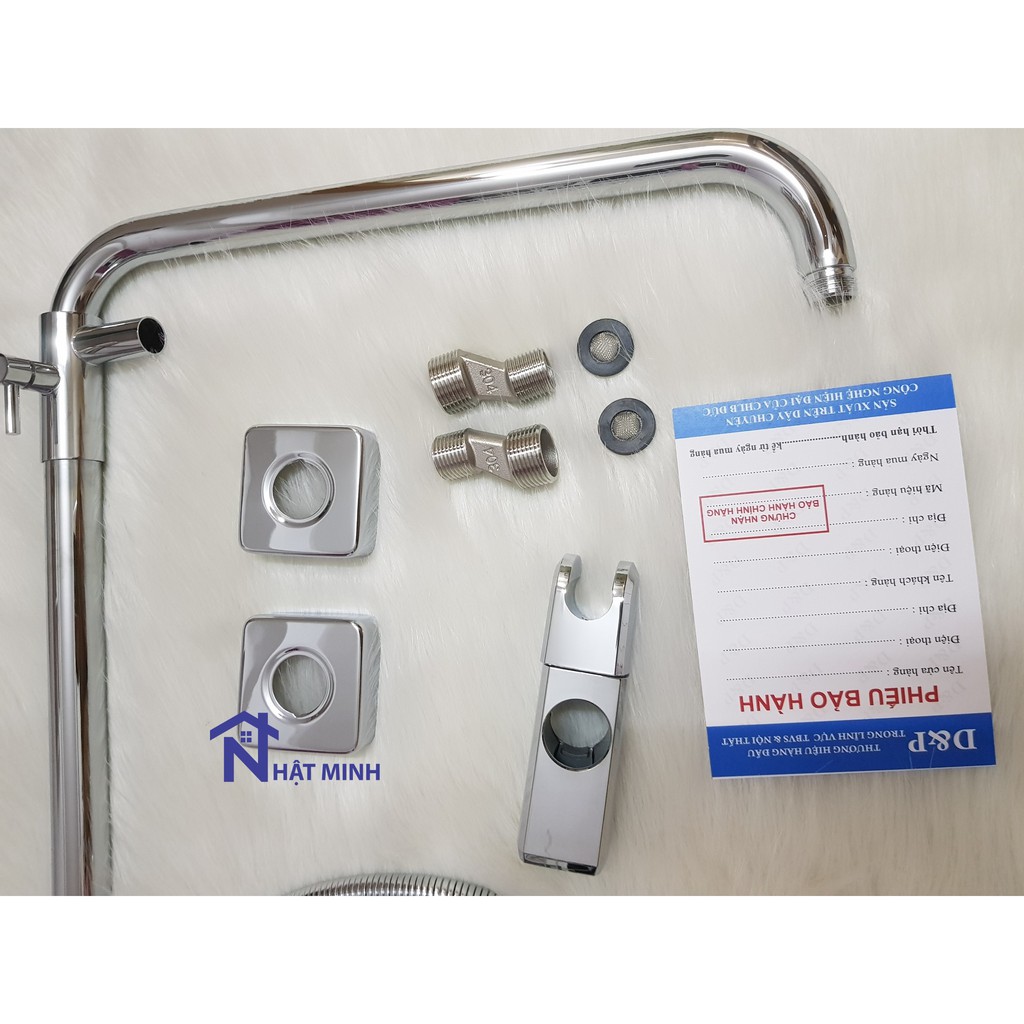 Bộ sen cây cao cấp, bộ sen cây  tắm đứng đồng mạ crom nước khỏe dễ chỉnh, dày dặn, sang trọng DP09