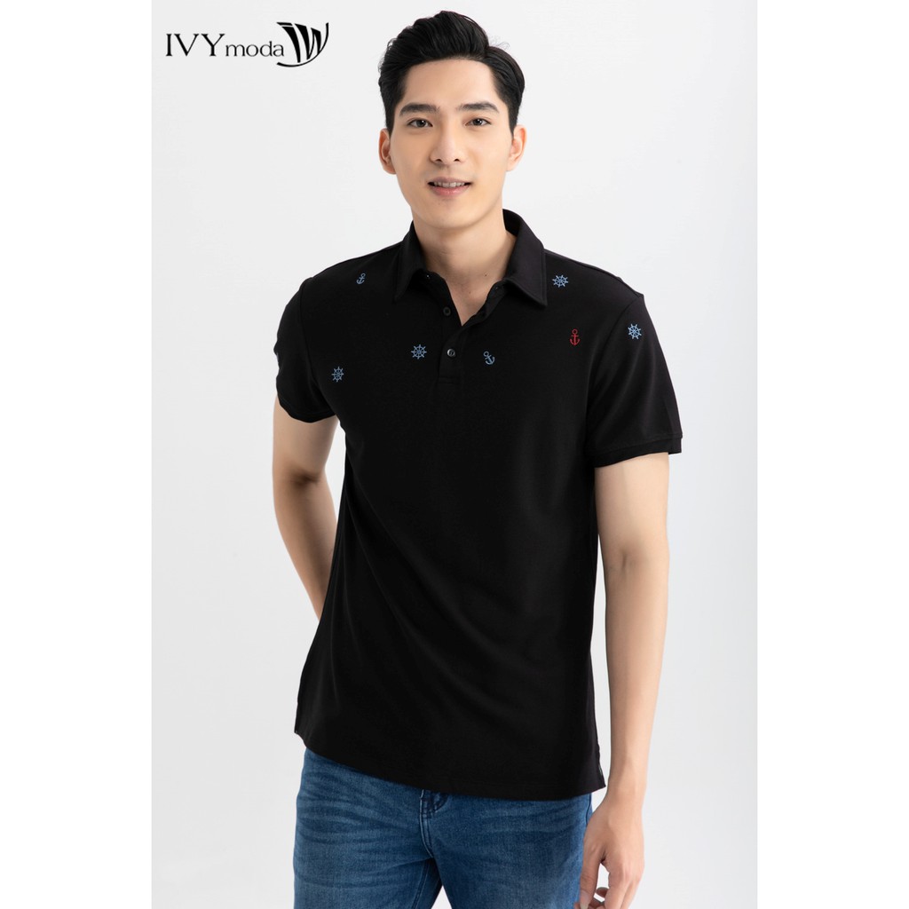 [NHẬP WABRTL5 GIẢM 10% TỐI ĐA 50K ĐH 250K ]Áo polo nam sợi modal cao cấp IVY moda MS 57E2856