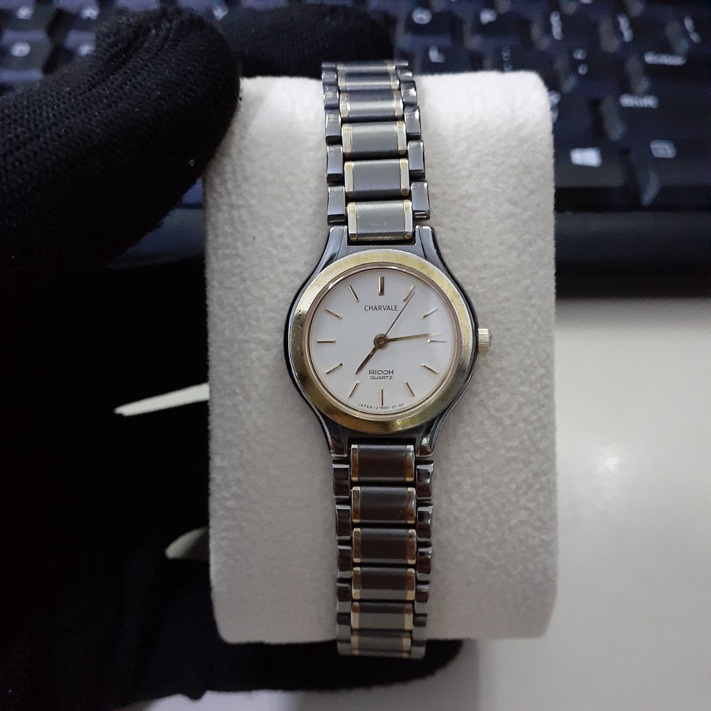 Đồng hồ nữ Ricoh charvale nội địa Nhật bản second hand