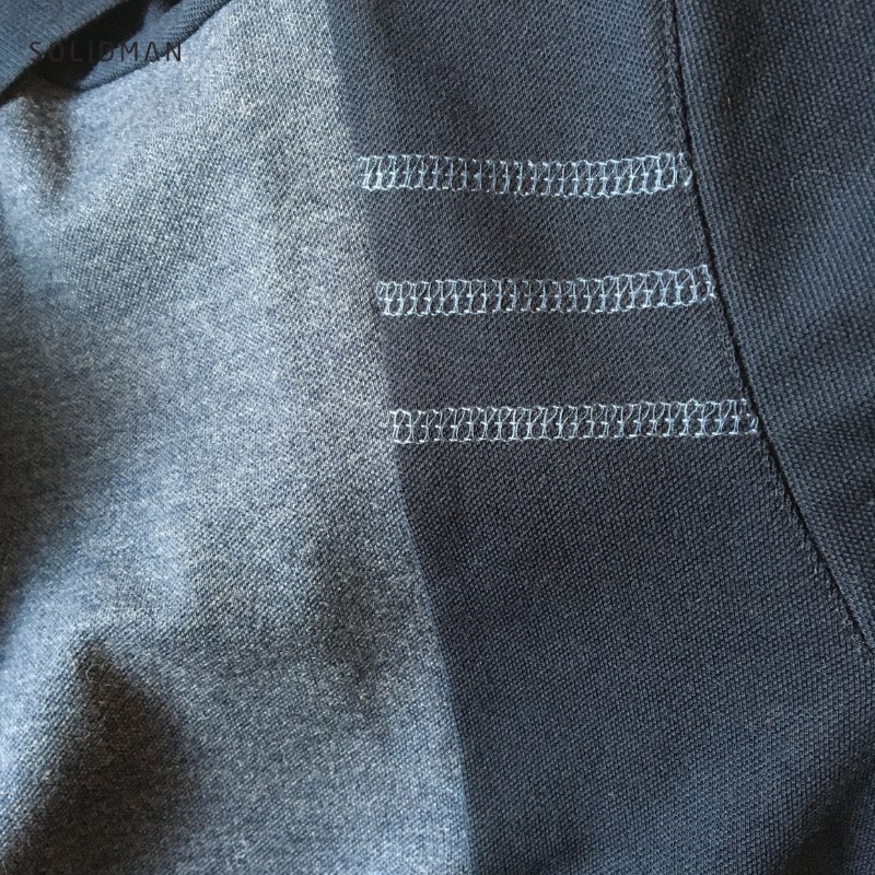 [FREESHIP] Áo Polo nam cổ bẻ SOLIDMAN, màu XANH NAVY phối XÁM sang trọng, chất thun cotton cvc, thấm hút mồ hôi tốt | BigBuy360 - bigbuy360.vn