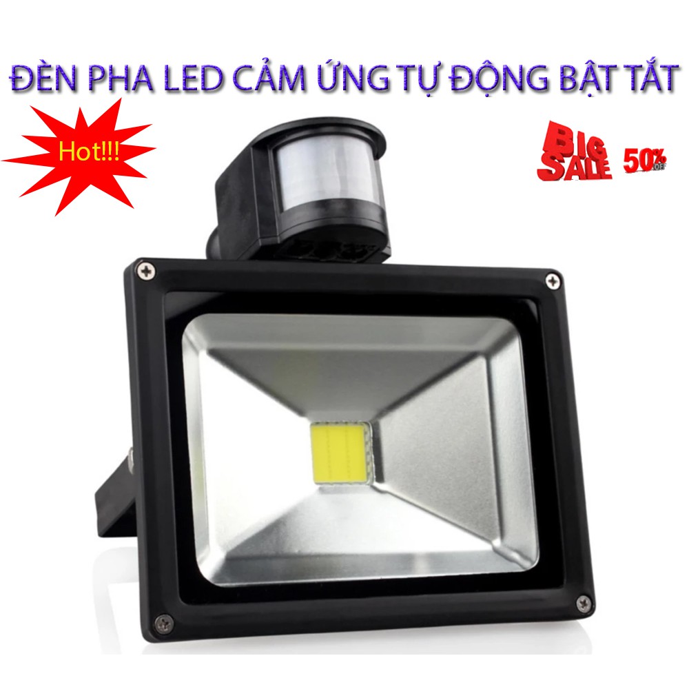 ĐÈN LED CẢM BiẾN Hồng ngoại 10W tự động bật tắt, Cảm ứng chuyển động