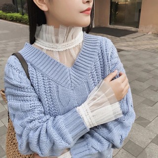 (Order-M) Ulzzang Áo len vặn thừng phong cách Hàn M152-1