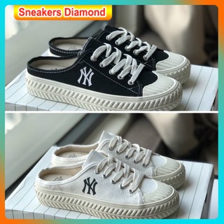 Giày thể thao sneaker nữ sục M.L.B 2 bản đen trắng hót hít