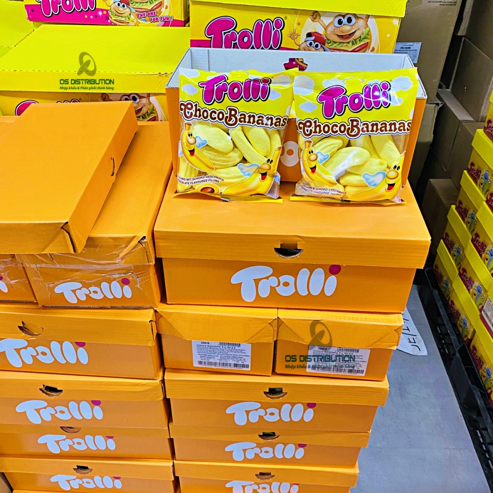 [GÓI 150G] Kẹo Dẻo Trolli Choco Banana Gói 150g - Đức