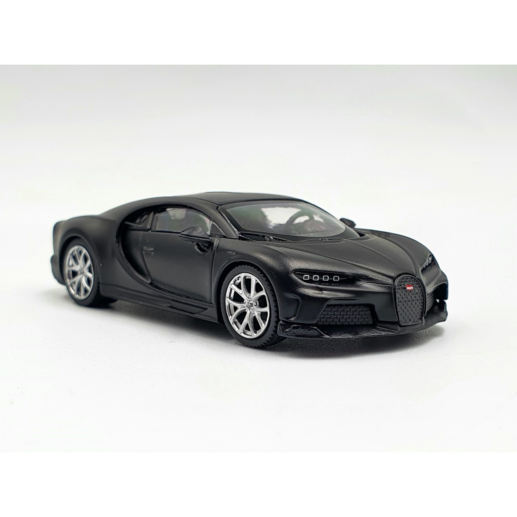 Xe Mô Hình Bugatti Chiron Super Sport 300+ Matte Black LHD 1:64 MiniGT