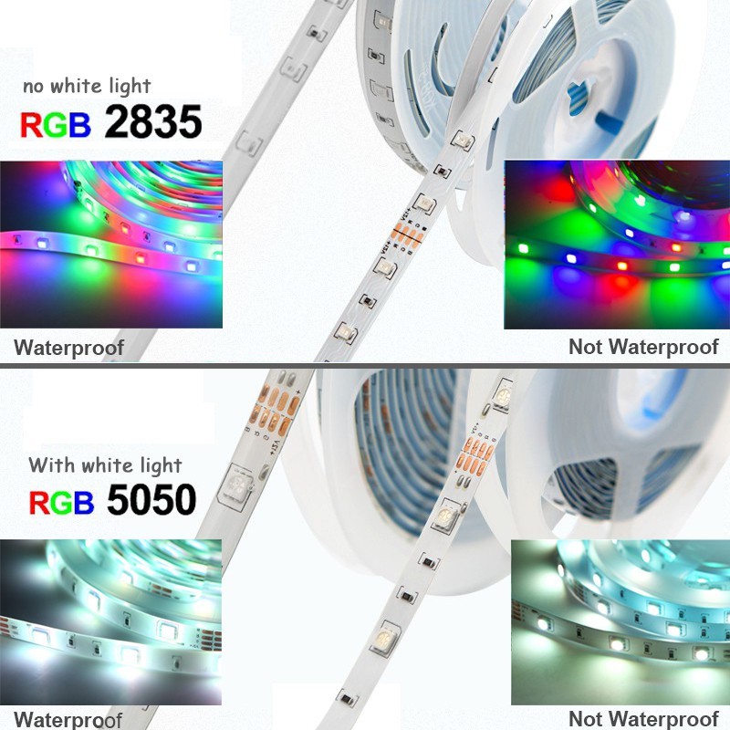 Dây Đèn Led Rgb 2835 5050 Điều Khiển Từ Xa Dài 5m 10m 15m