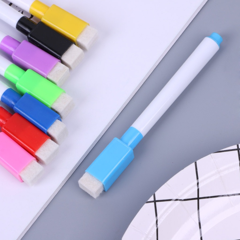 Bút lông viết bảng từ tính 8 màu mực có thể xóa được