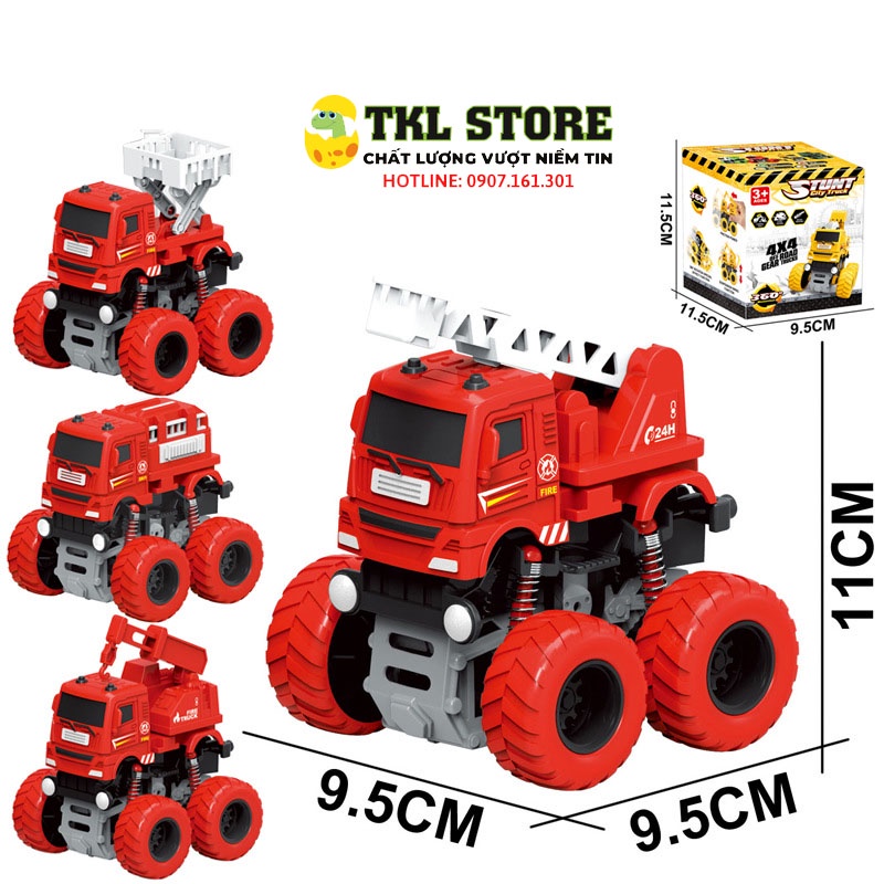 Ô tô đồ chơi địa hình, xe đồ chơi chạy đà ngộ nghĩnh cho bé - TKL Store