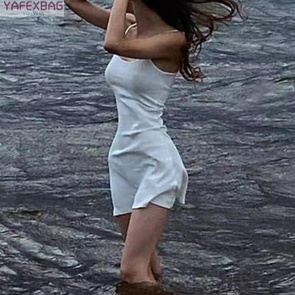 Women Sexy Spaghetti Strap Bodycon Mini Dress Club Party Wear Short Dress Summer