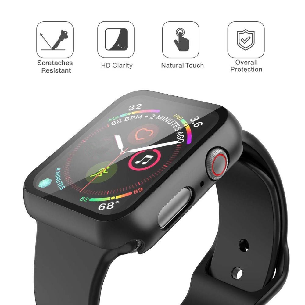 Kính Cường Lực Pc Bảo Vệ Màn Hình Đồng Hồ Thông Minh Apple Watch Series 6 5 4 3 5 4 3 40mm 44mm 38