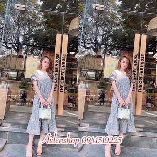 Đầm bầu công sở dáng suông thời trang