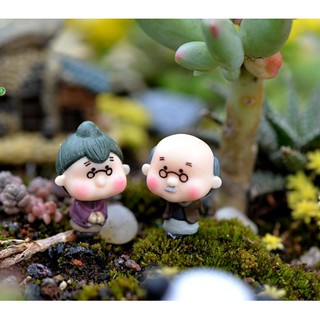 [Tiểu Cảnh] ❤❤Cặp Ông Bà Anh Mini Siêu Dễ Thương❤❤ Phụ Kiện Trang Trí Tiểu Cảnh Sen Đá, Terrarium, Decord Mô Hình