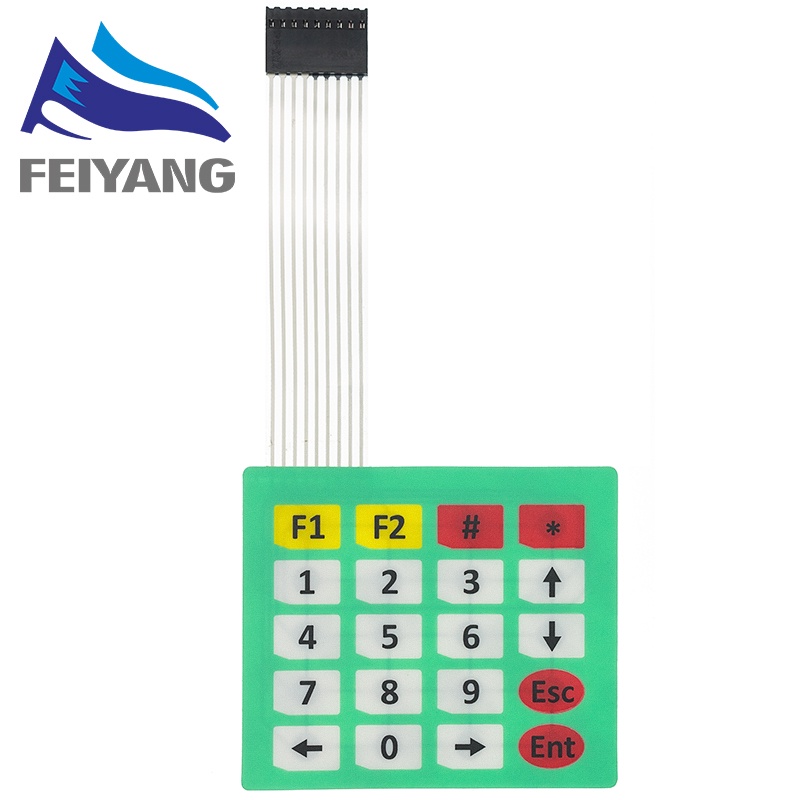 Bàn Phím Công Tắc Cảm Ứng 1x4 4x4 4x5 Arduino 1*4 4*4 4*5 16 Nút