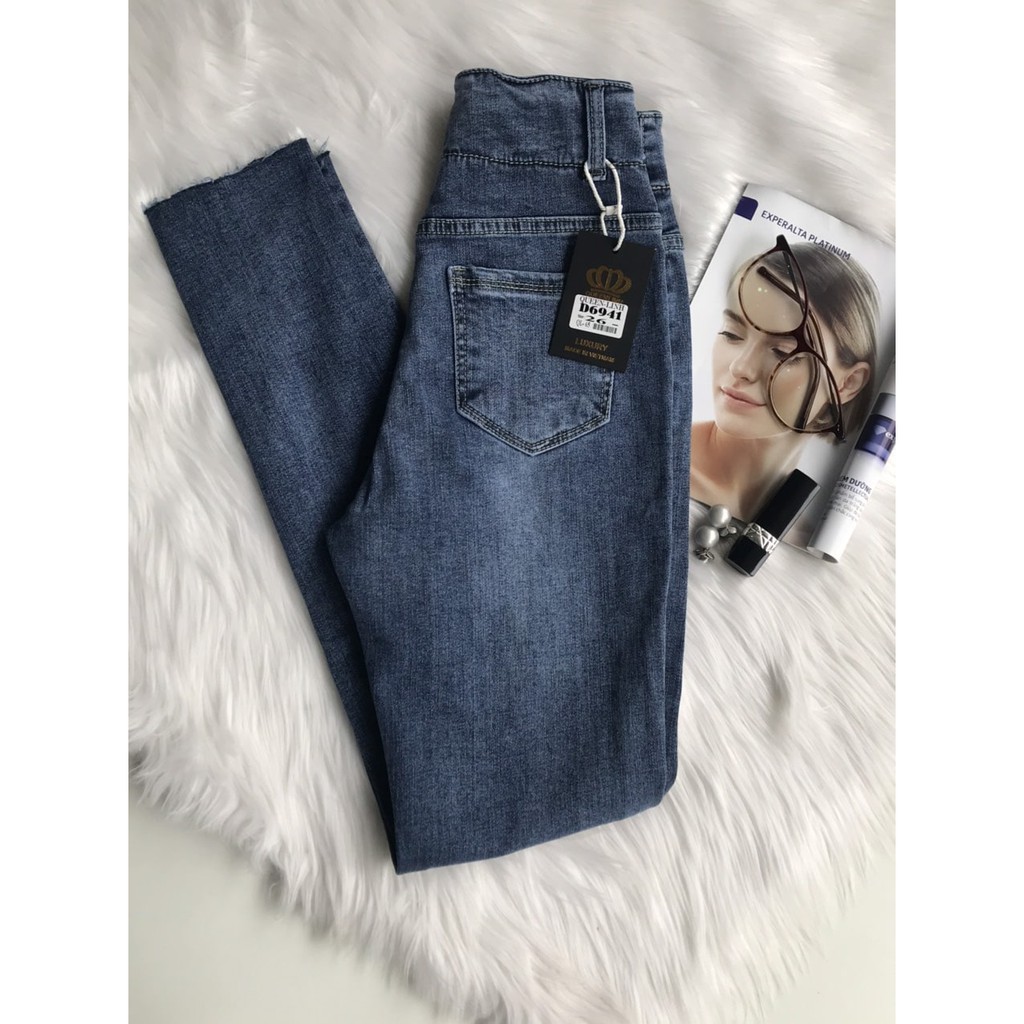 Quần jeans côn cạp cao túi ốp nữ 2020 (ảnh thật) | BigBuy360 - bigbuy360.vn