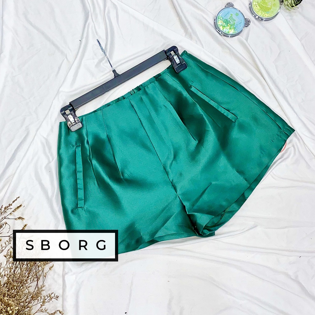 Quần short nữ SBORG chất vải tapta cao cấp form quần thoải mái, kiểu dáng đáng yêu cute freesize dưới 55kg quà tặng vợ
