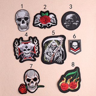 Sticker, Logo Ủi Quần Áo Hình Đầu Lâu- Skullcap và Gothic Siêu Cool Ngầu -VANI STORE [VPP00037]