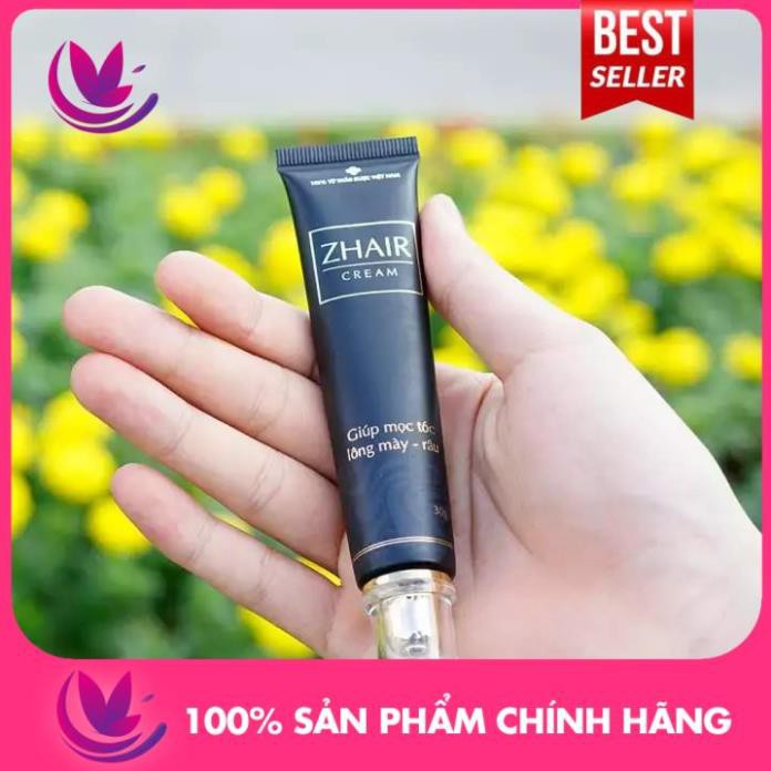 [TRỊ HÓI, HỒI PHỤC NANG TÓC] CHÍNH HÃNG TUÝP ZHAIR CREAM - Dứt điểm bạc tóc, rụng tóc. Siêu kích thích mọc tóc nhanh