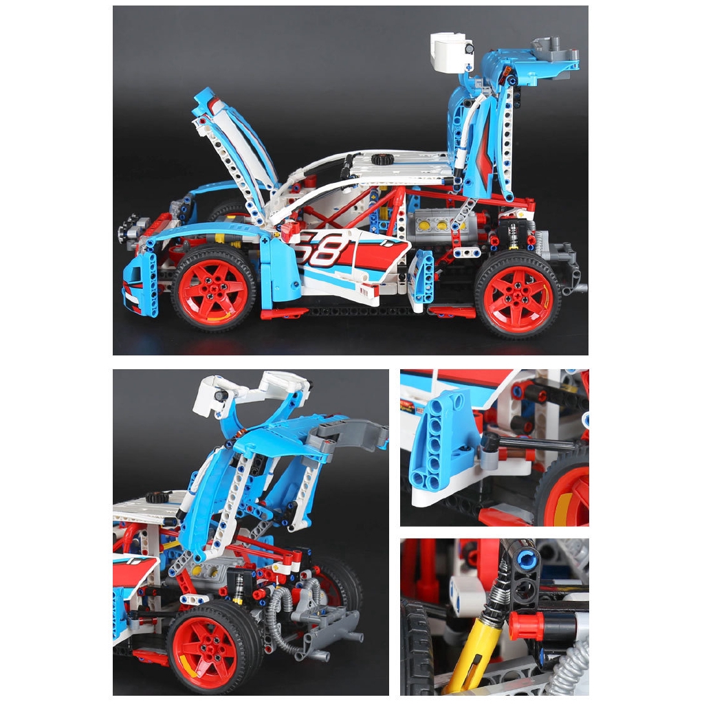 20077 Technic Rally Car Compatible Lego 42077 Building Blocks Bricks Toys DIY Education