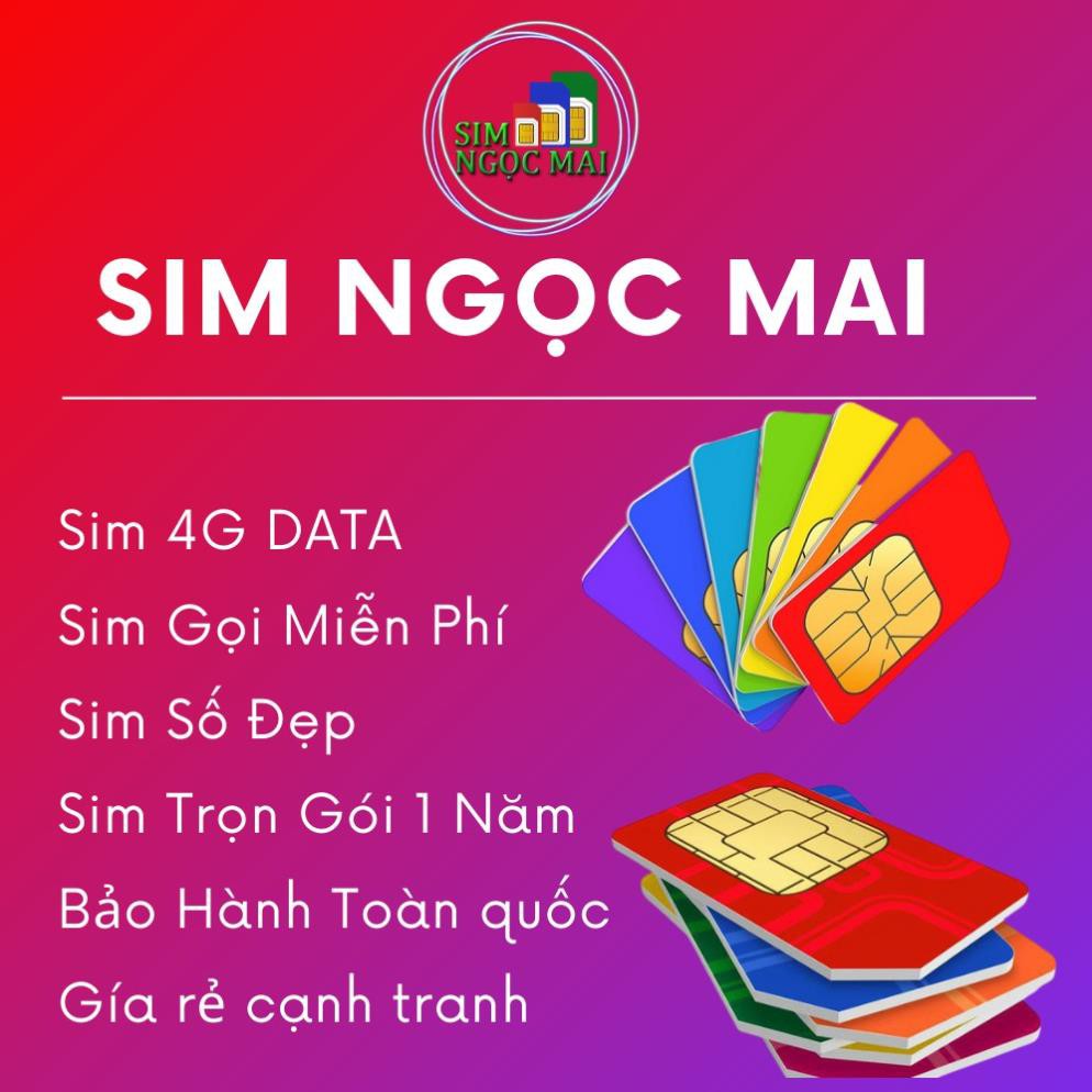 Sim 4G Vinaphone Vd89P - 4GB/NGÀY - 120GB DATA - MIỄN PHÍ GỌI - SIM NGỌC MAI