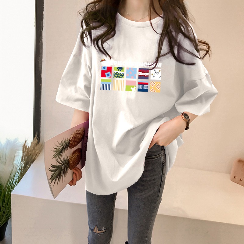 Áo Thun Tay Ngắn Dáng Rộng Plus Size 5xl Mùa Hè 2021