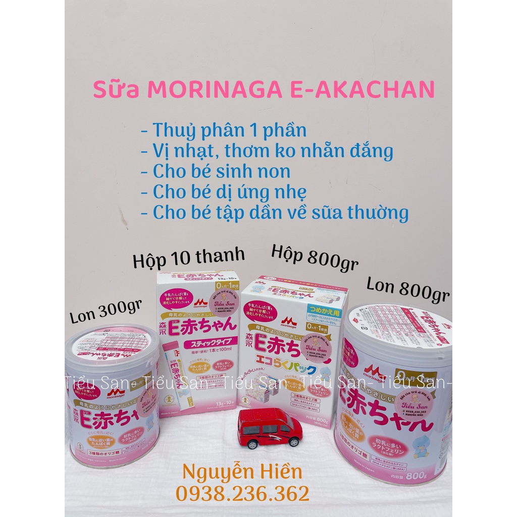 SỮA MORINAGA E-AKACHAN NỘI ĐỊA NHẬT CHO BÉ DỊ ỨNG ĐẠM BÒ, TRẺ SINH , LON 800GR