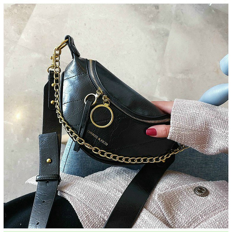 Túi đéo chéo bao tử trăng khuyết da mềm 🧡🧡🧡 siêu hot 2021