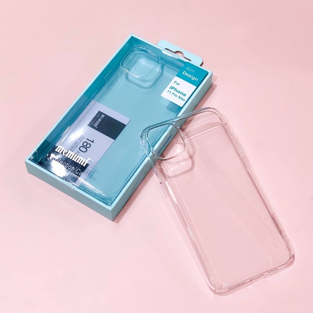 Ốp cứng trong suốt Memumi cho iPhone 11, 11 Pro, 11 Pro Max