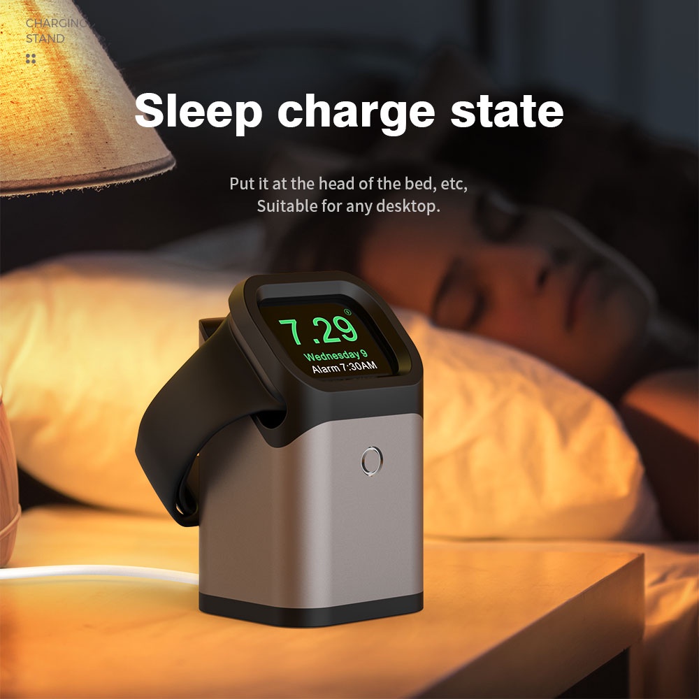 Đế Sạc Bằng Hợp Kim Chất Lượng Dành Cho Apple Watch7/6/SE/5