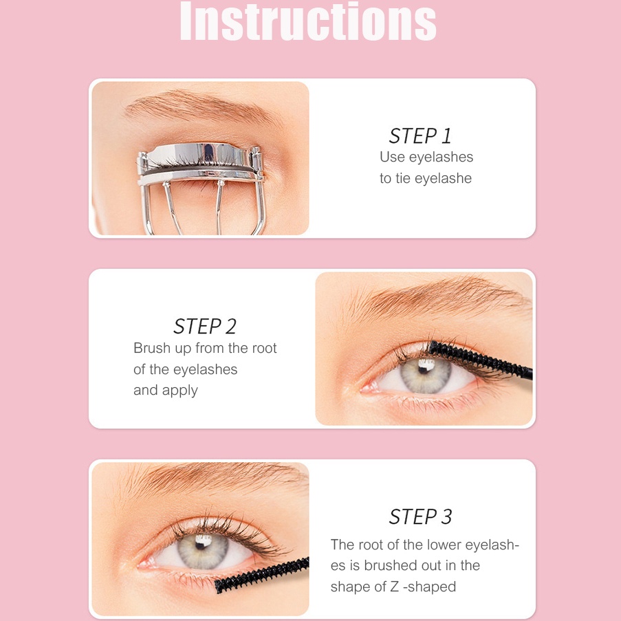 Mascara SUAKE / 3D Chống Thấm Nước Lâu Trôi Đầu Cọ Nhỏ Siêu Mịn Không Nhòe