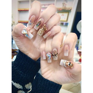 Gấu Nơ Bột trang trí móng Nail. Set 2 con 44k