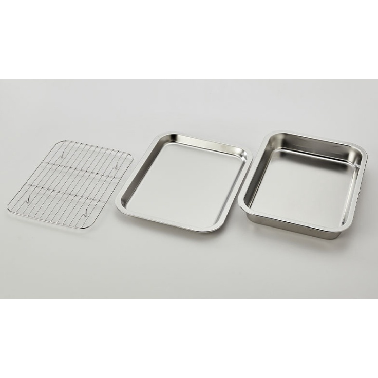 Bộ khay inox đựng thức ăn hiện đại tiện dụng