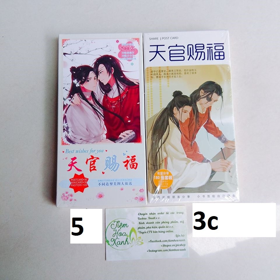 [Có sẵn 5 mẫu] Postcard Thiên quan tứ phúc