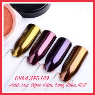 SET BỘT TRÁNG GƯƠNG NAIL 4 HŨ 4 MÀU