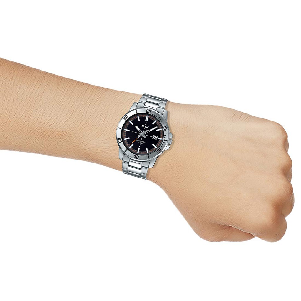 Đồng hồ nam dây kim loại Casio Anh Khuê MTP-VD01D-1E2VUDF