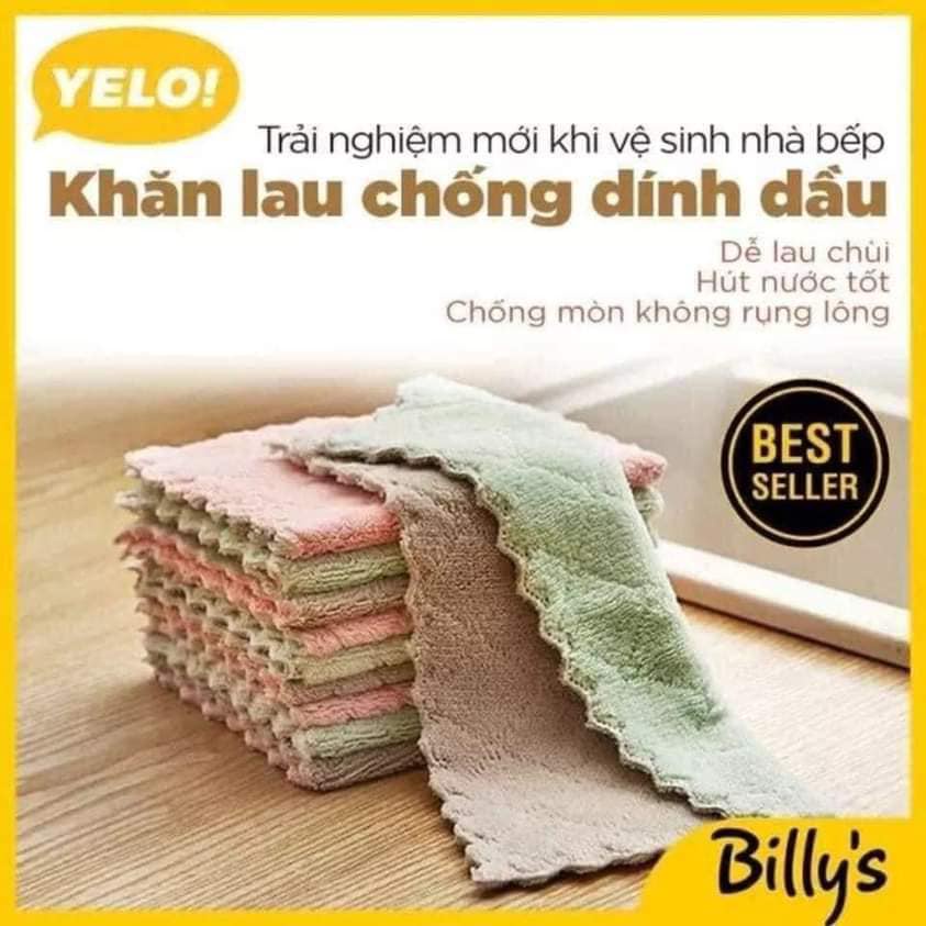 Khăn lau đa năng 2 mặt viền zíc zắc mẫu mới