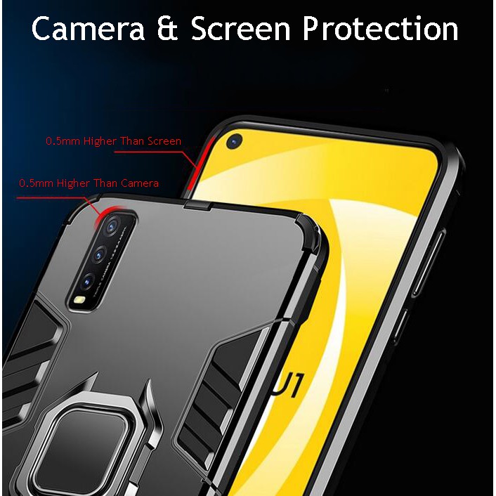 Ốp Lưng Vivo Y20 Y20S Y12S Có Vòng Khuyên Đỡ Điện Thoại Và Nam Châm Gắn Xe Ô Tô | BigBuy360 - bigbuy360.vn