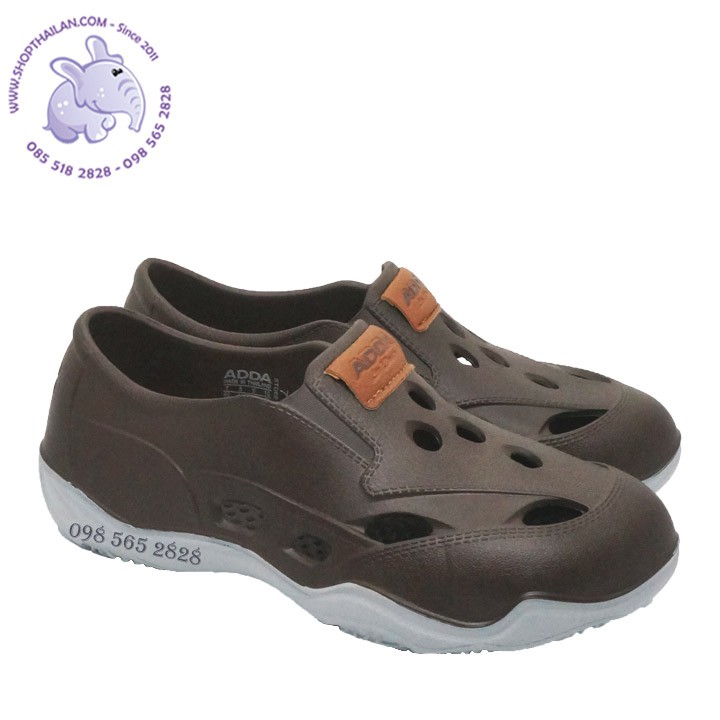 Giày nhựa mềm cao cấp Thái Lan nam,ADDA 2DENSITY-5TD68, nhựa mềm đúc nguyên khối,nhẹ, êm,đế lót có gai massage. | BigBuy360 - bigbuy360.vn