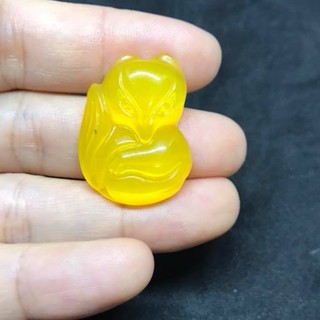 MẶT DÂY CHUYỀN HỒ LY ĐÁ MẮT MÈO VÀNG - TẶNG KÈM DÂY ĐEO